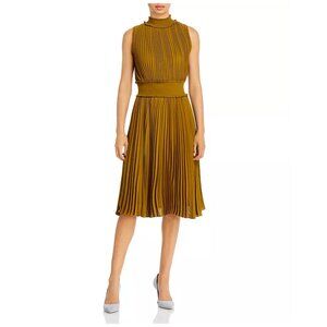 Nanette Lepore Pleated Sleeveless Midi Dress